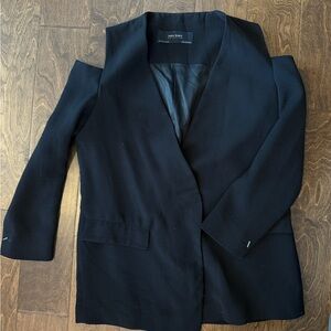 Zara Black Women's cold shoulder Blazer